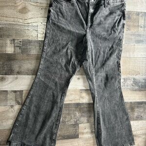 Ava & Viv Washed Gray Flare Jeans